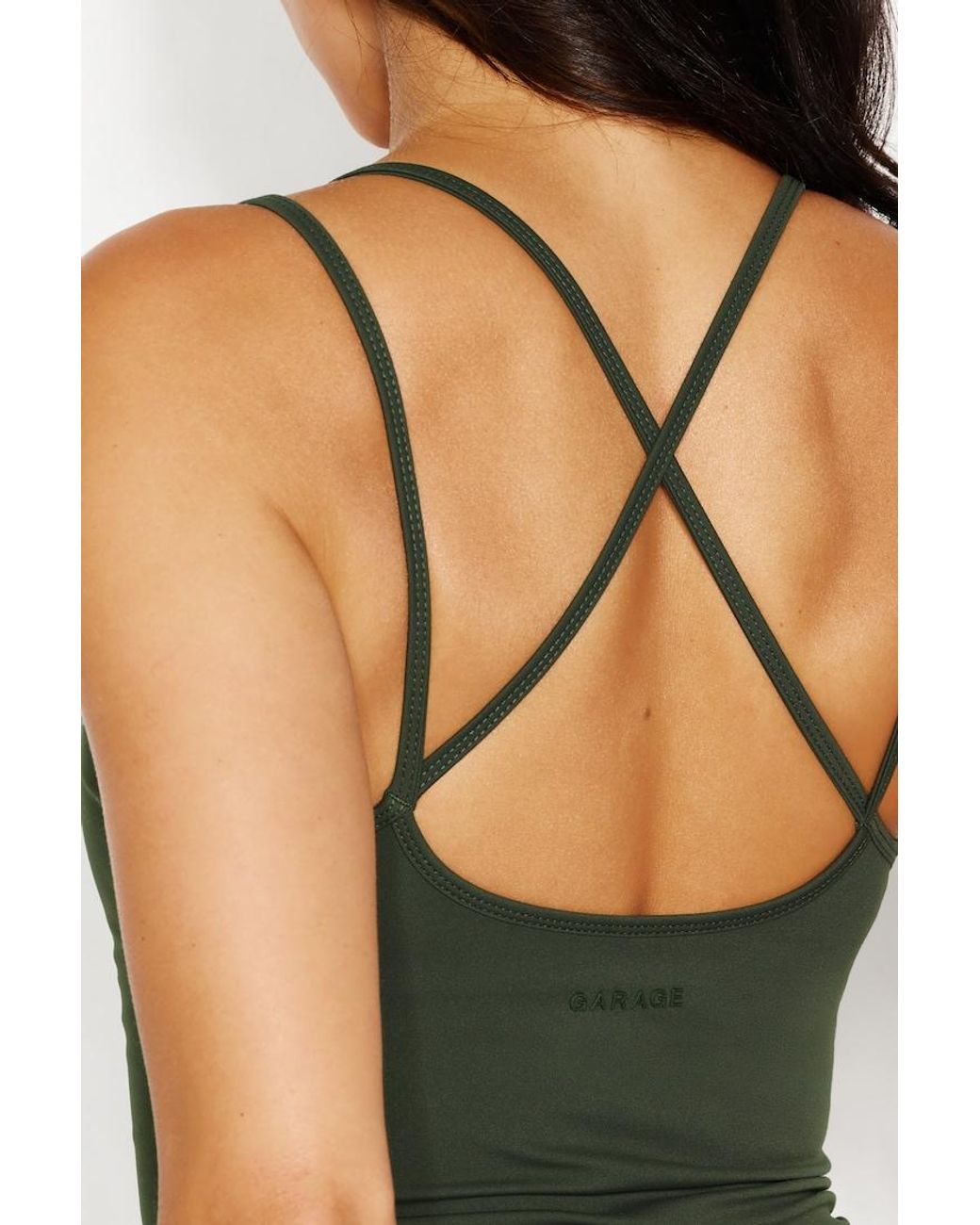 Garage Green Active Double Strap Cami Top