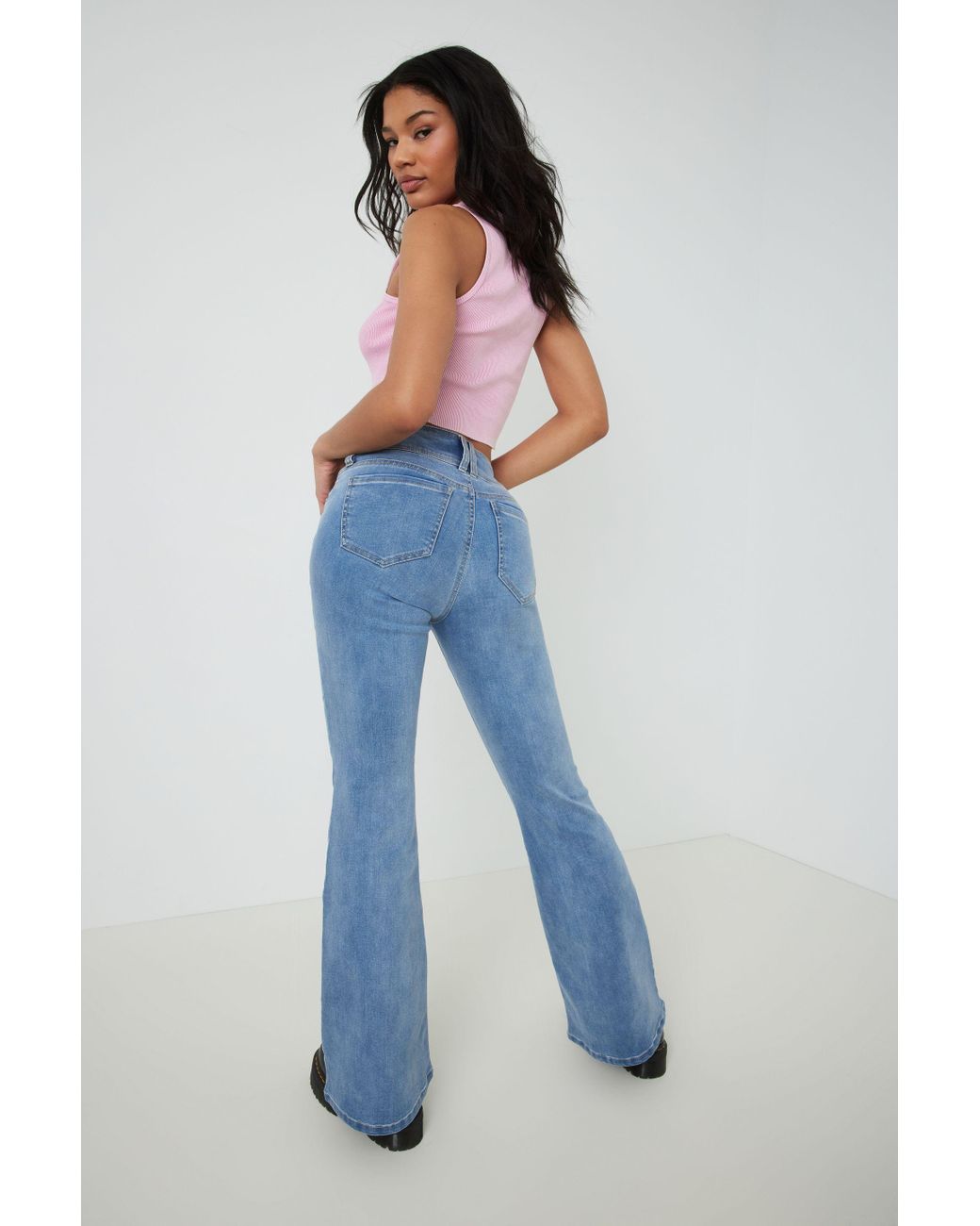 Garage Denim Low Rise Flare Jean in 
