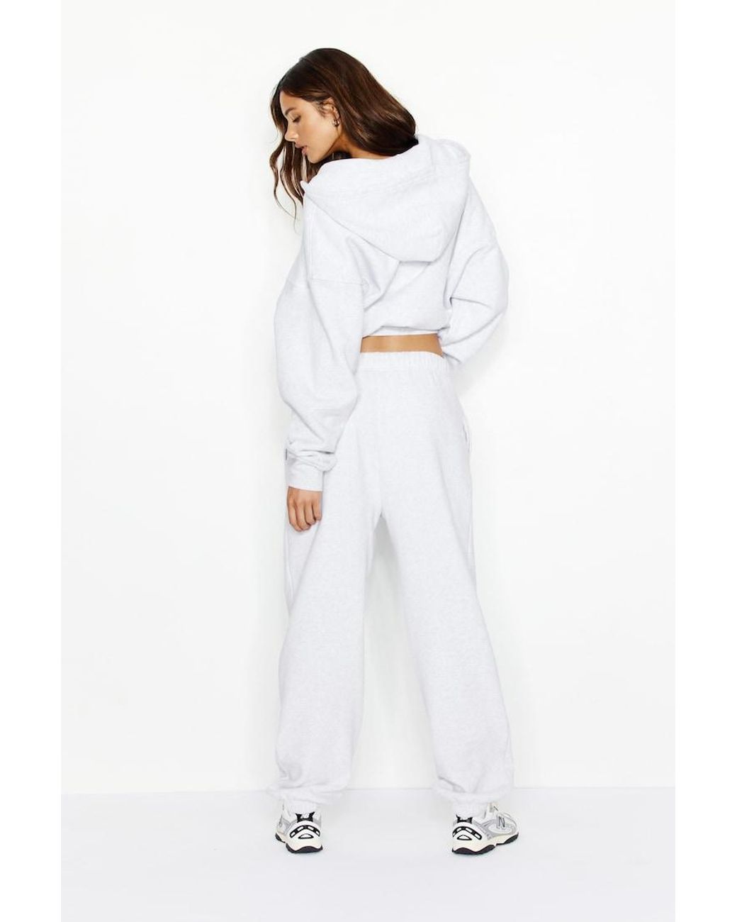 Garage White Ultrafleece Boyfriend Sweatpants