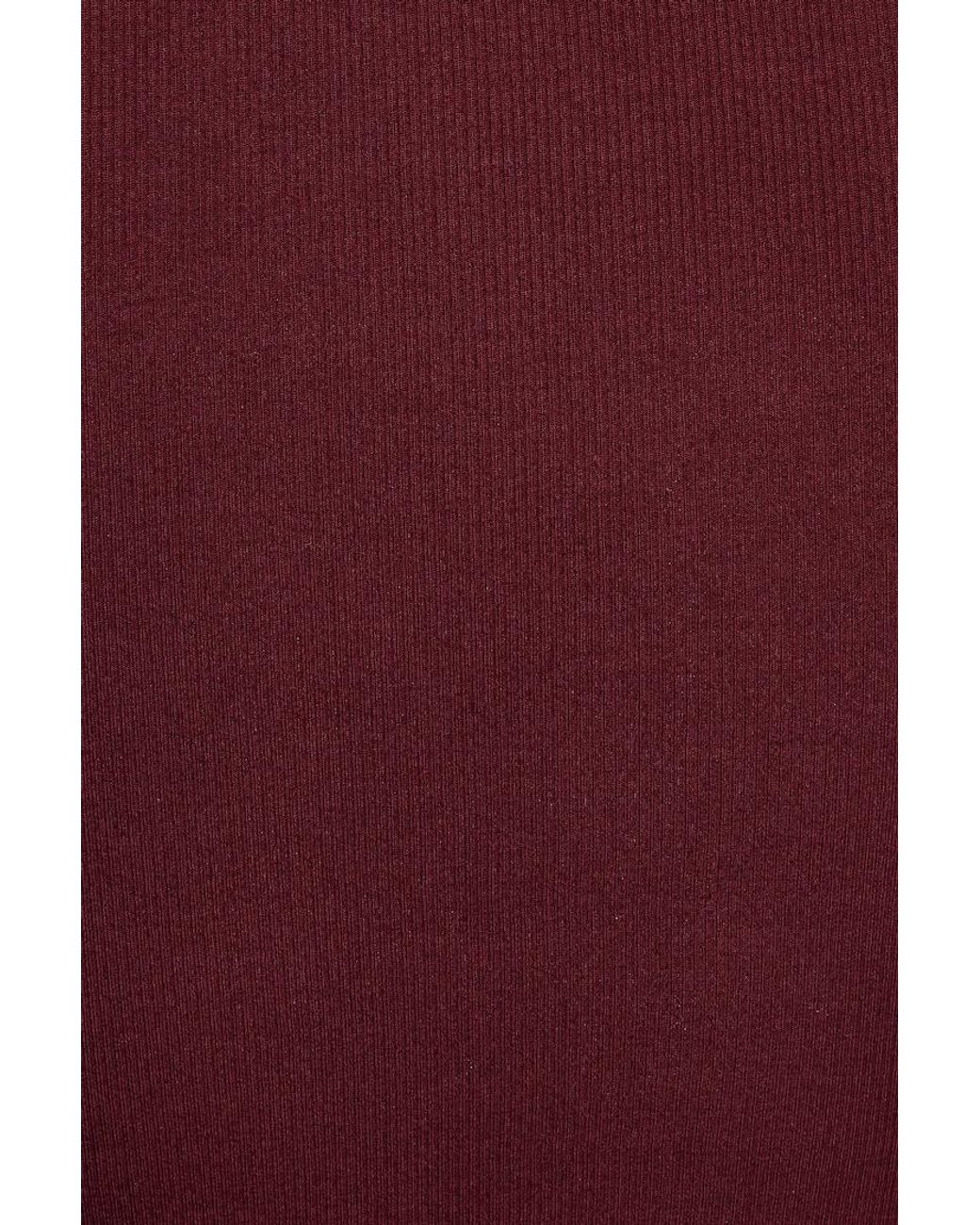 Garage Red Snatchrib Crossover Longsleeve Top