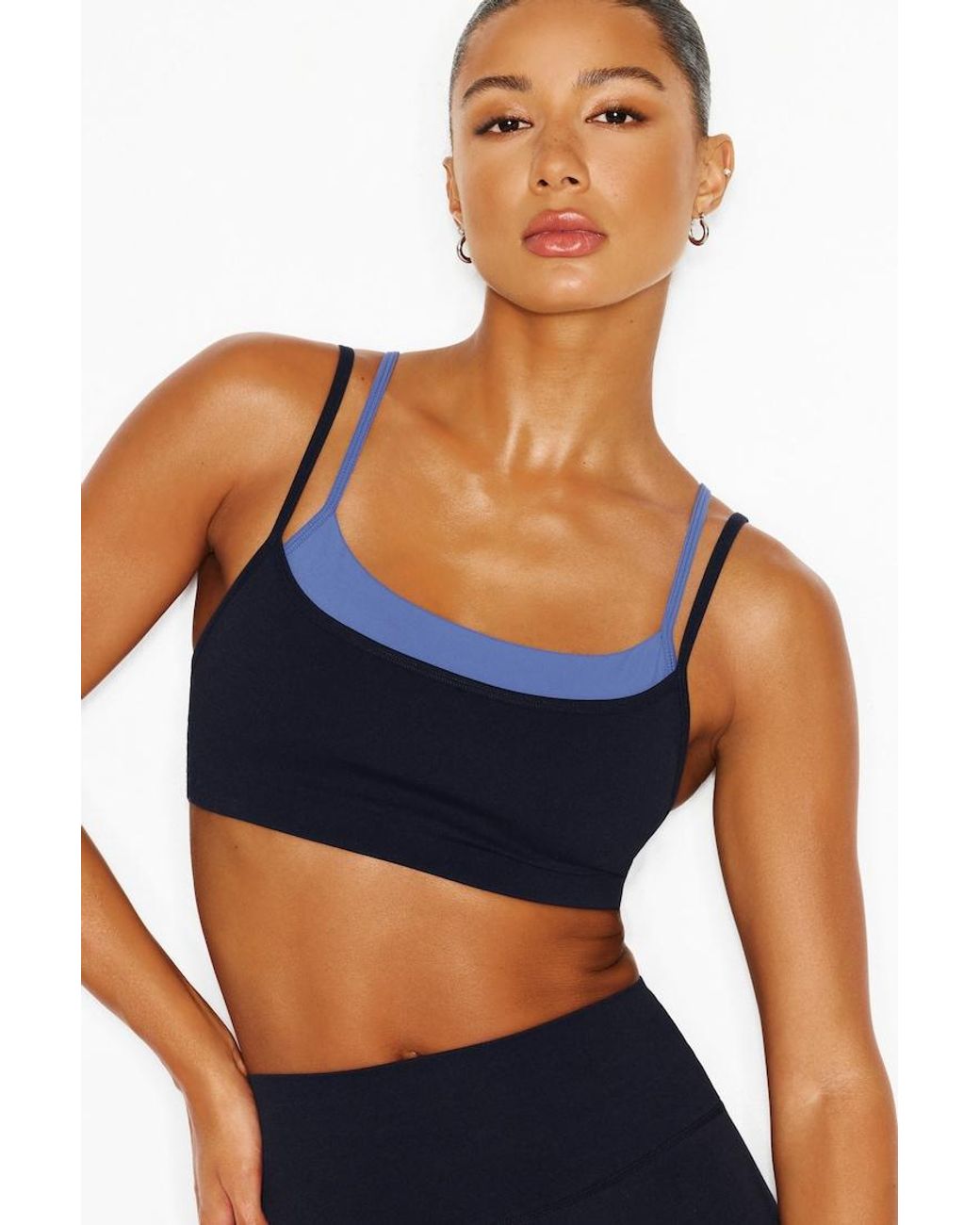 Garage Blue Active Double Layer Bra