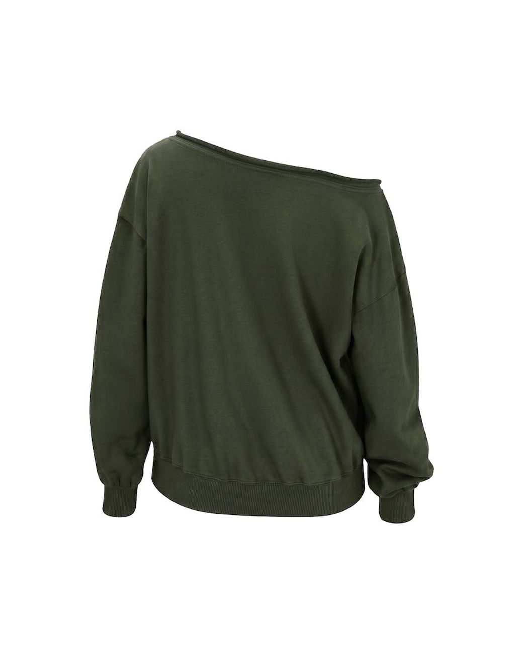 Garage Green Softterry Off Shoulder Sweatshirt