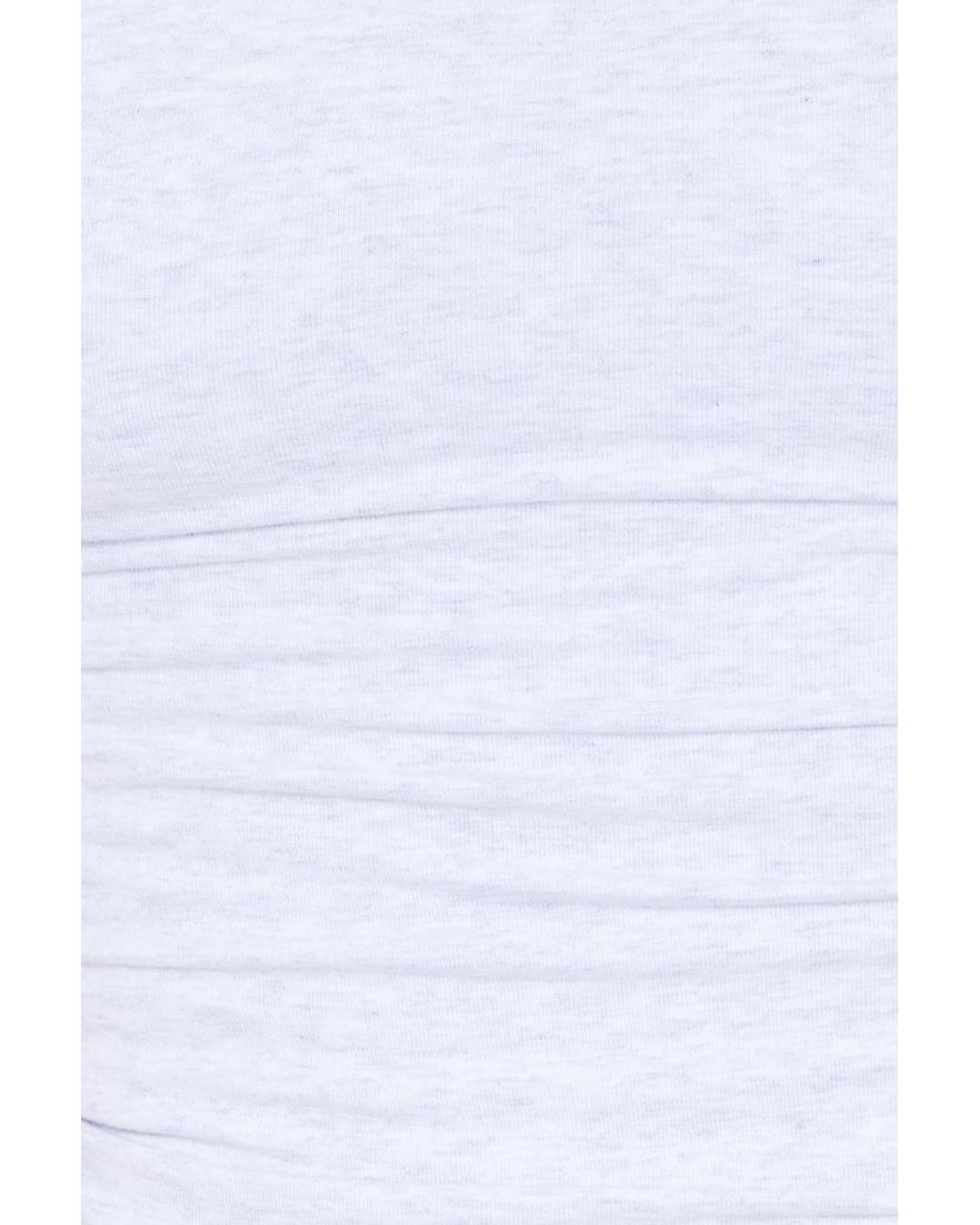 Garage White Supersoft Ruched Back Top