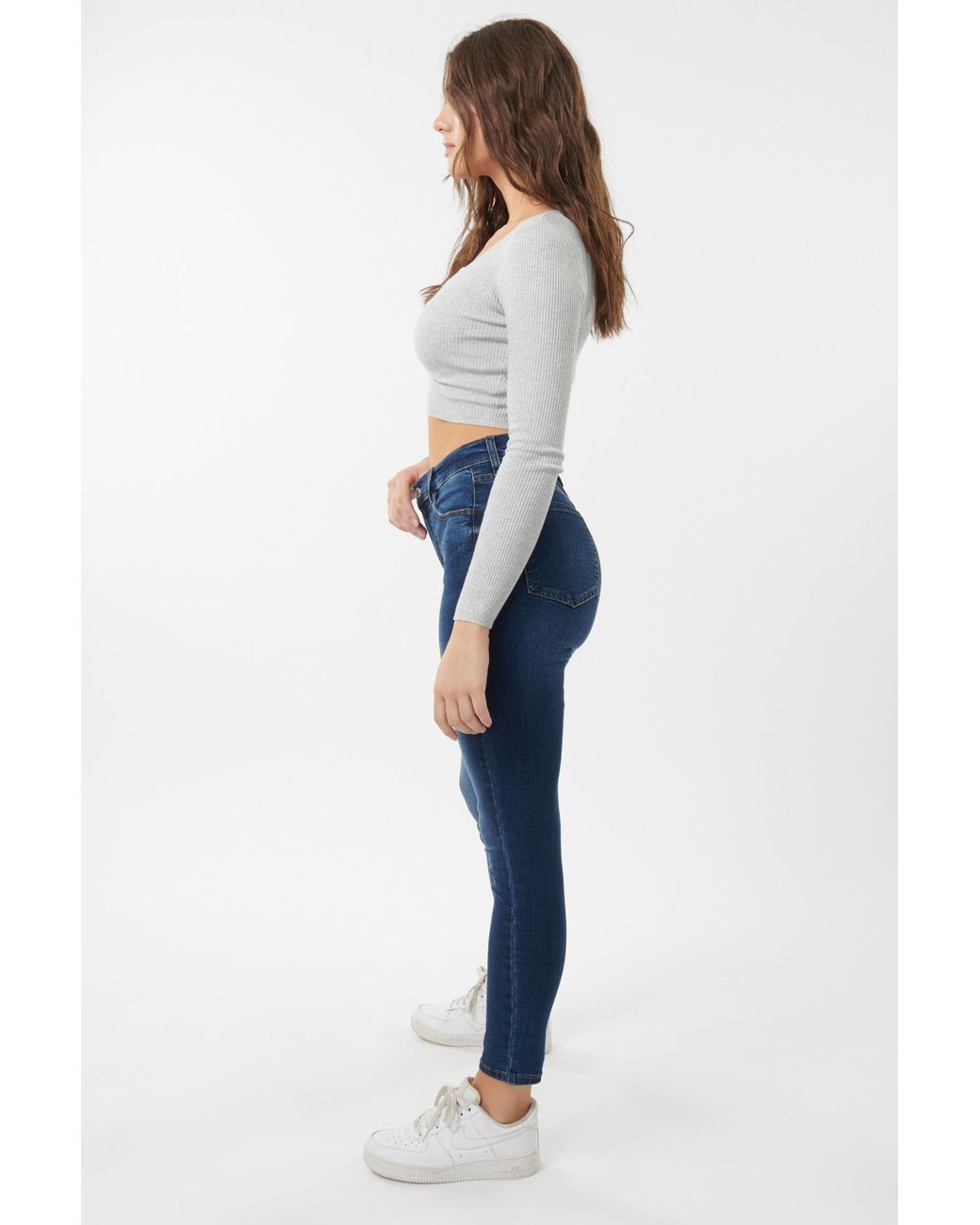 Garage High Rise Jegging in Blue | Lyst