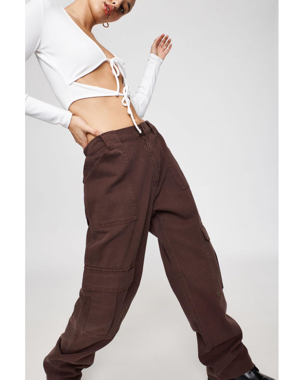 Garage Corey Cargo Pant in Brown | Lyst