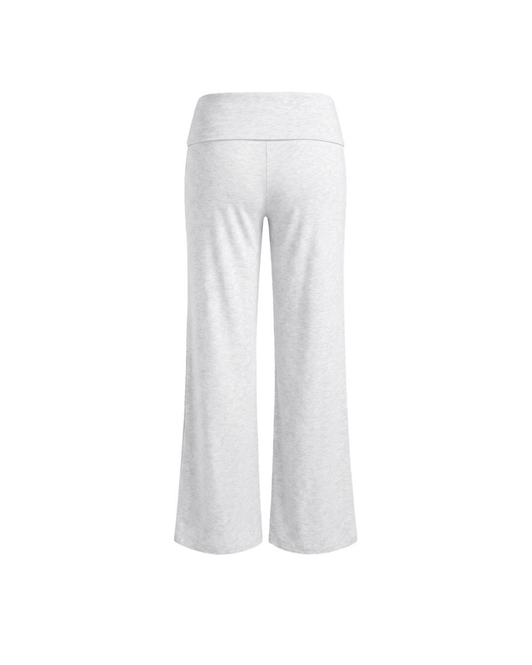 Garage White Modal Foldover Pants