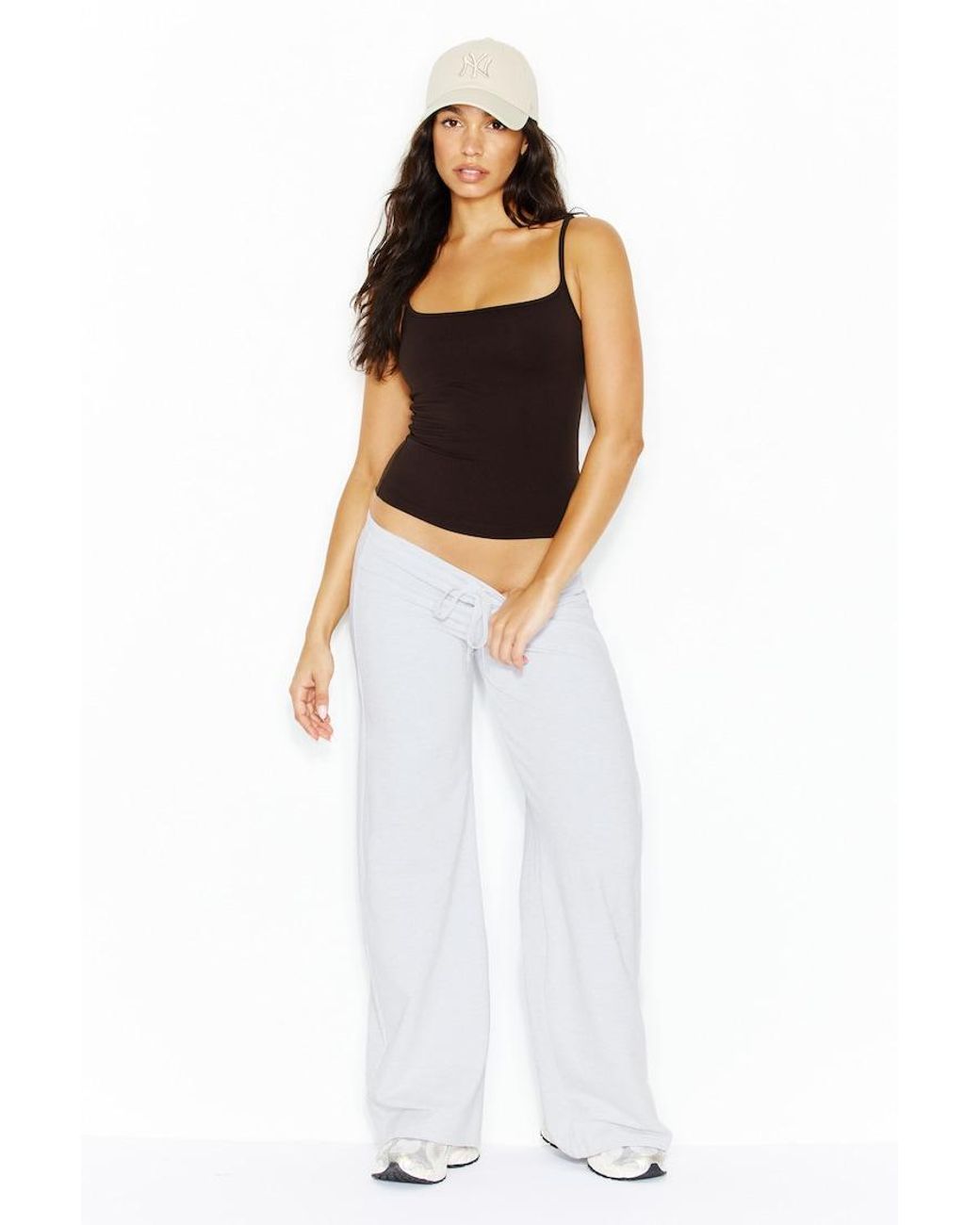 Garage White Sleek Scoop Cami Top