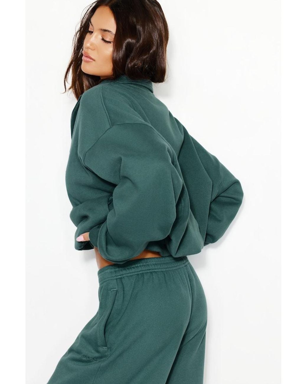 Garage Green Ultrafleece Half Zip Sweatshirt