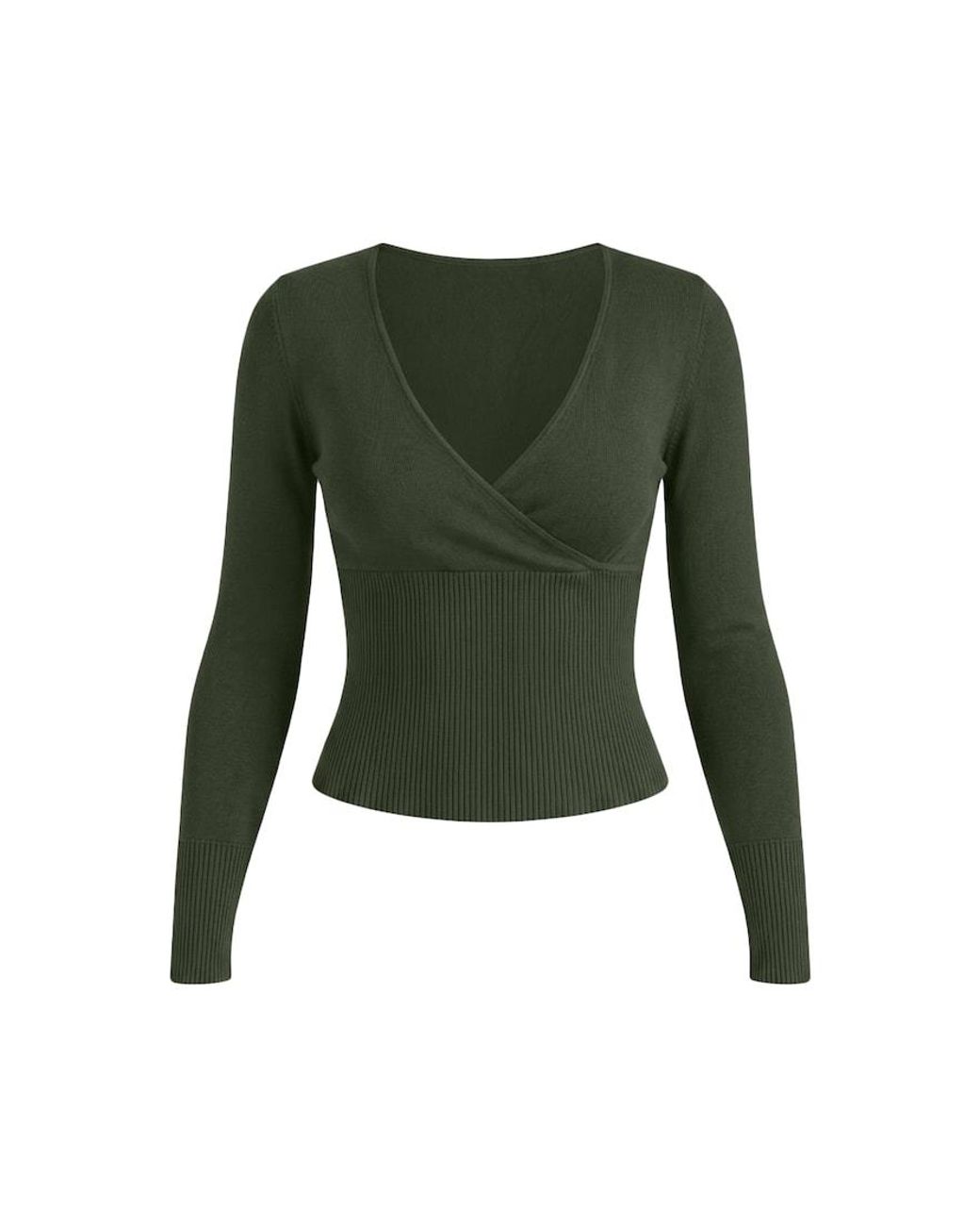 Garage Green Wrap Me Sweater