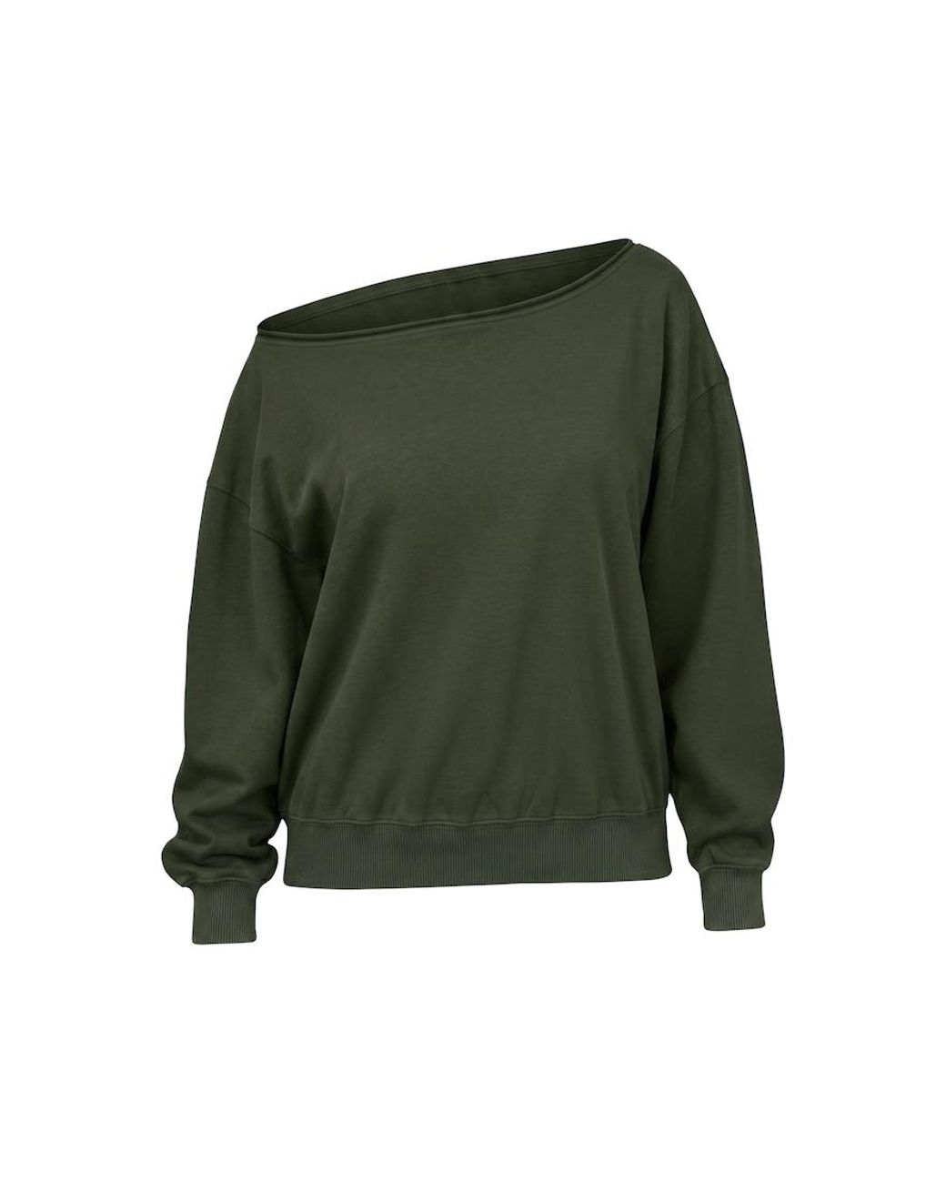 Garage Green Softterry Off Shoulder Sweatshirt