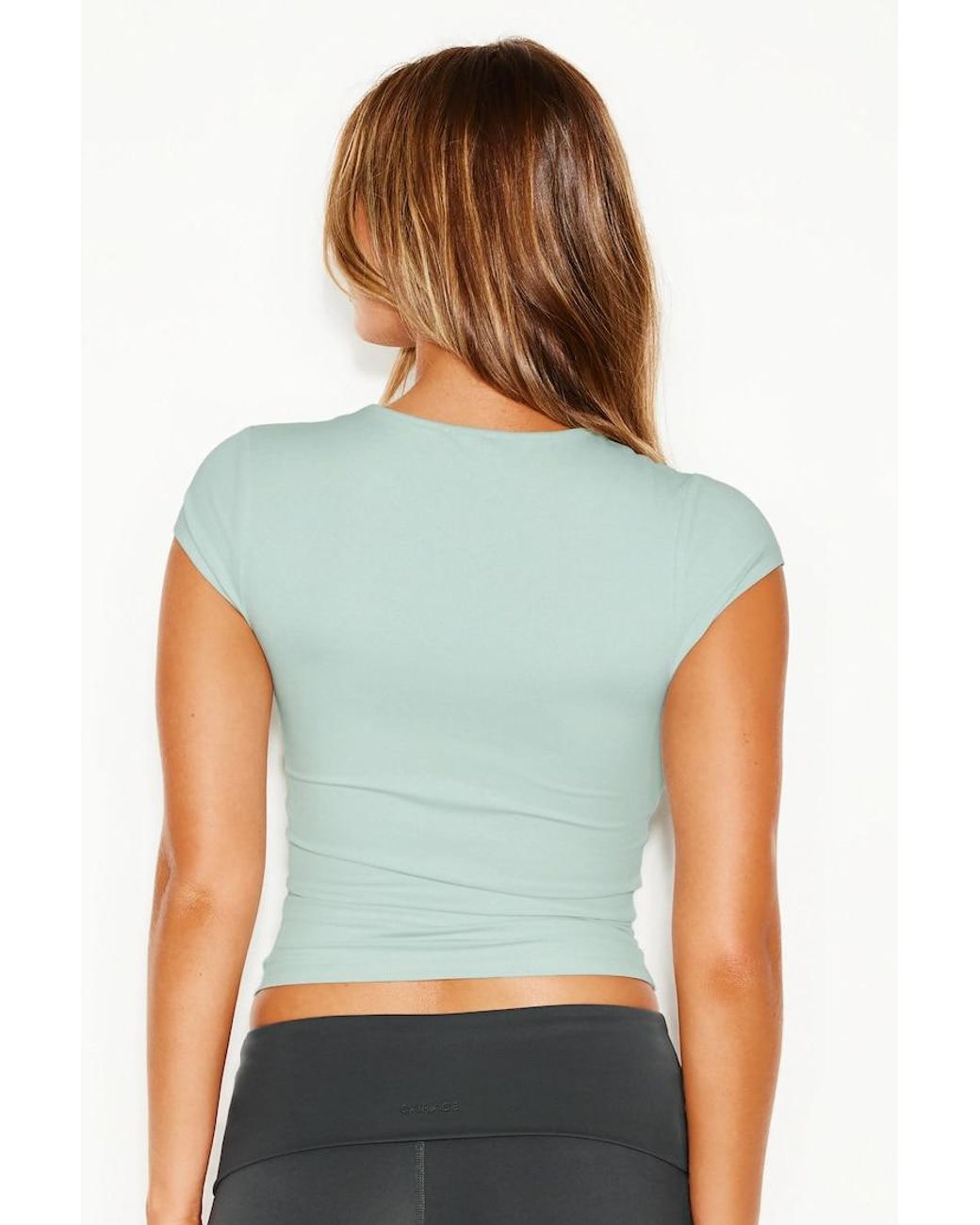 Garage Green Sleek Crewneck T-Shirt