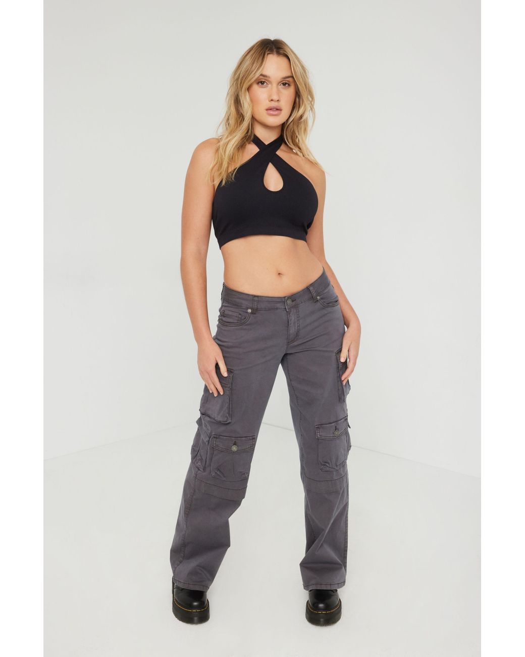 Garage Carter Low Rise Wide Cargo Pant | Lyst