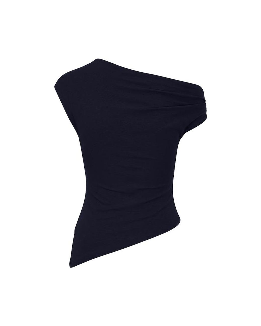 Garage Blue Smooth Asymmetric T-Shirt