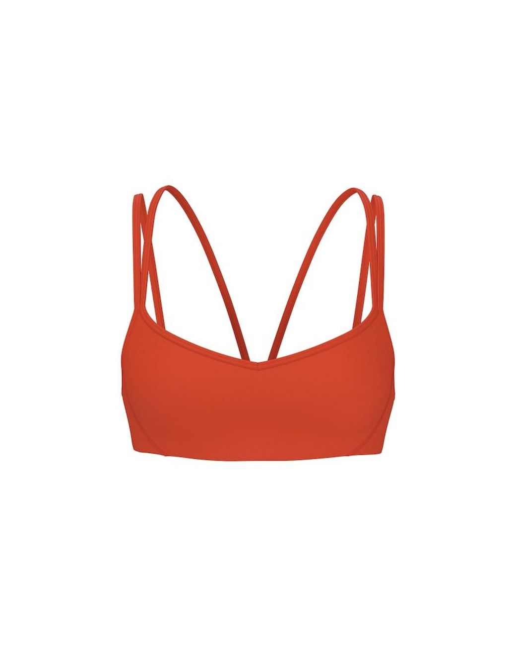 Garage Red Active Double Strap Micro Bra