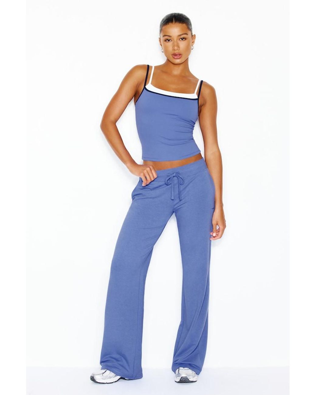 Garage Blue Sleek Double Layer Cami Top