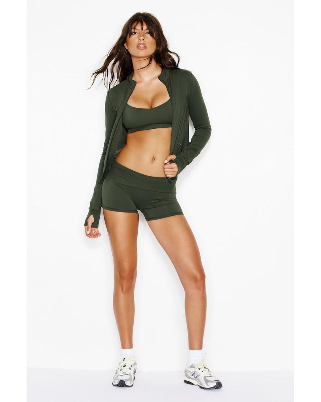 Garage Green Active Zip Up Jacket