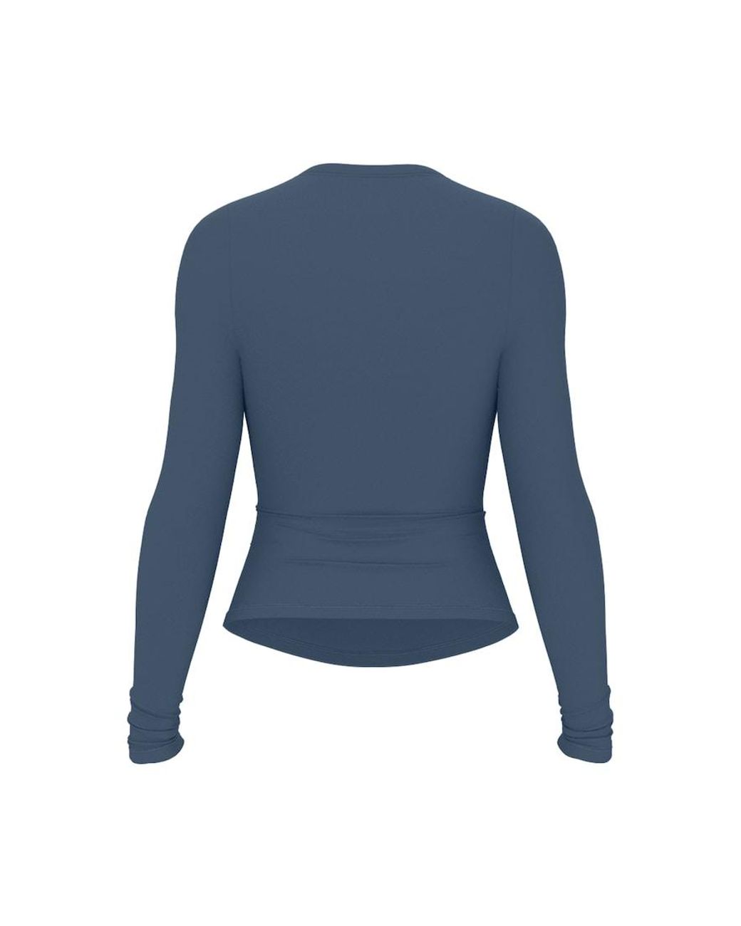 Garage Blue Sleek Crewneck Longsleeve Top