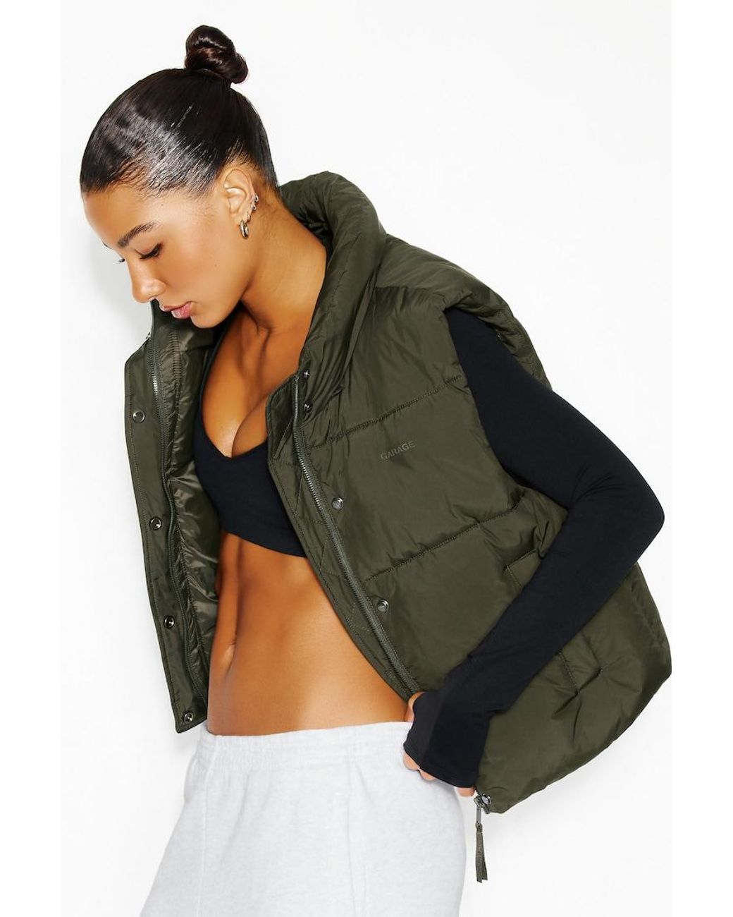 Garage Green Perfect Puff Vest