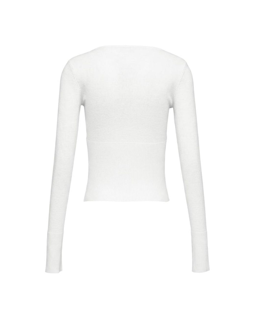 Garage White Wrap Me Sweater
