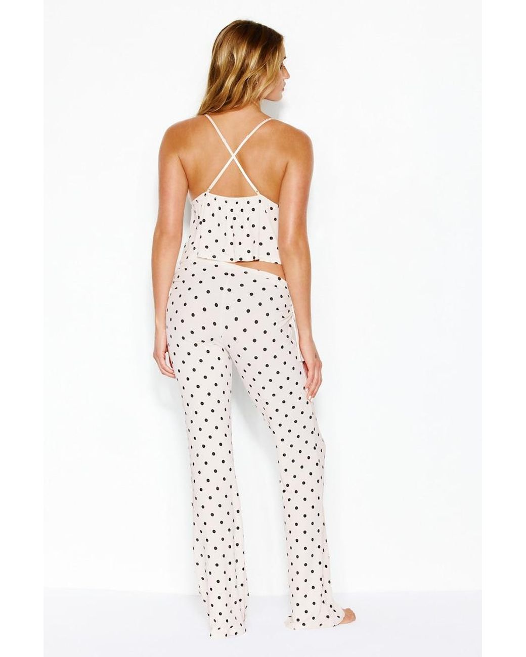 Garage White Supersoft Ribbed Cinched Pants