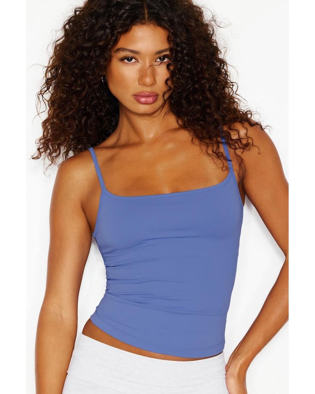 Garage Blue Sleek Scoop Cami Top