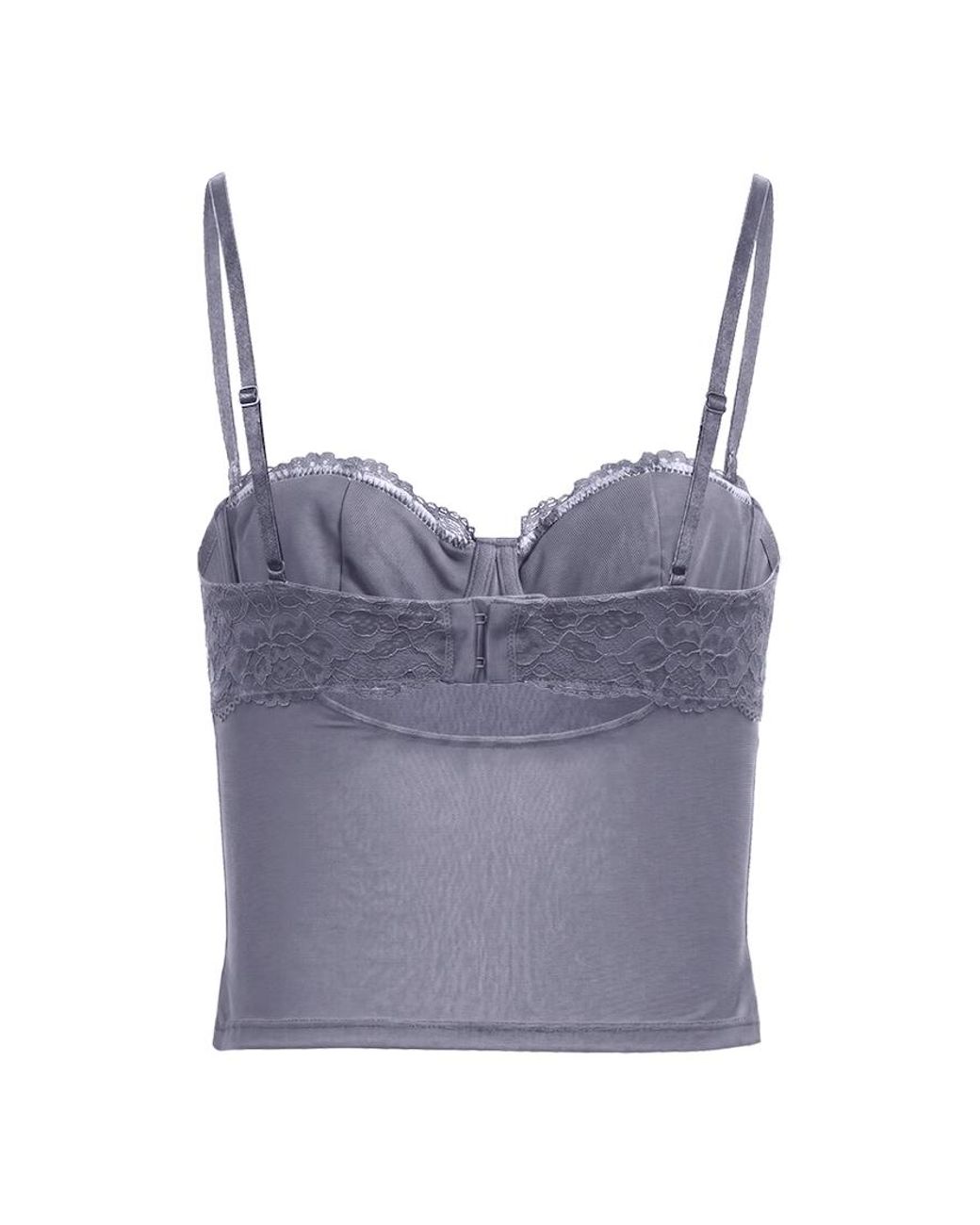 Garage Purple Sabrina Sheer Lace Corset Top