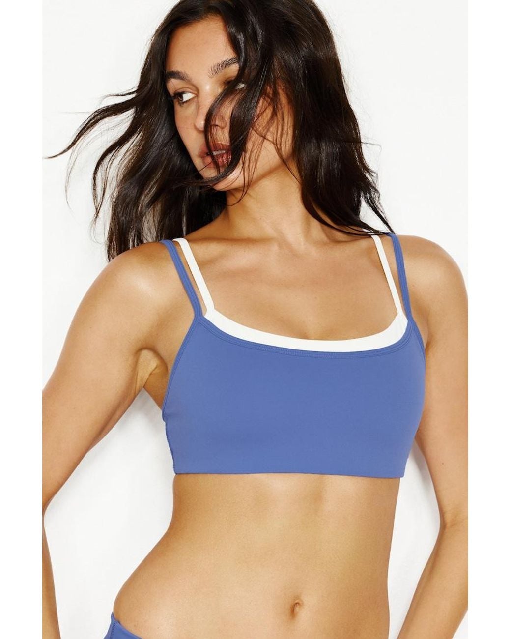 Garage Blue Active Double Layer Bra