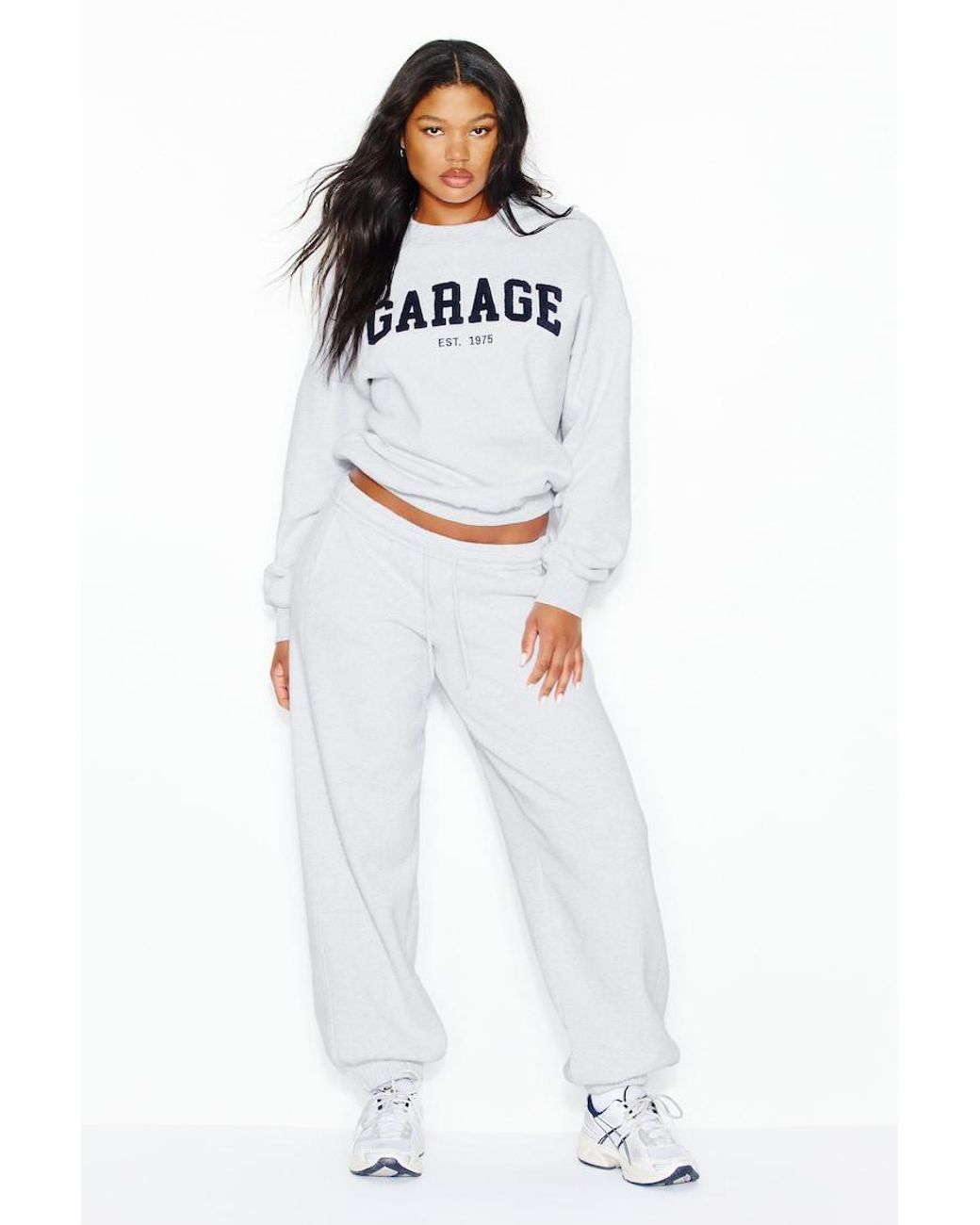 Garage White Ultrafleece Crewneck Sweatshirt