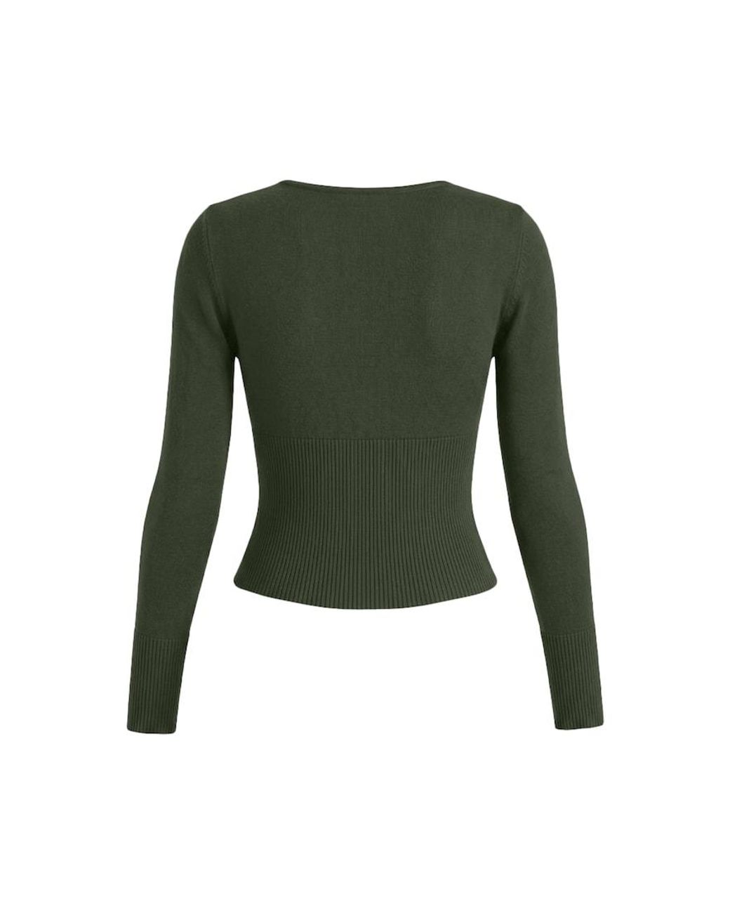 Garage Green Wrap Me Sweater