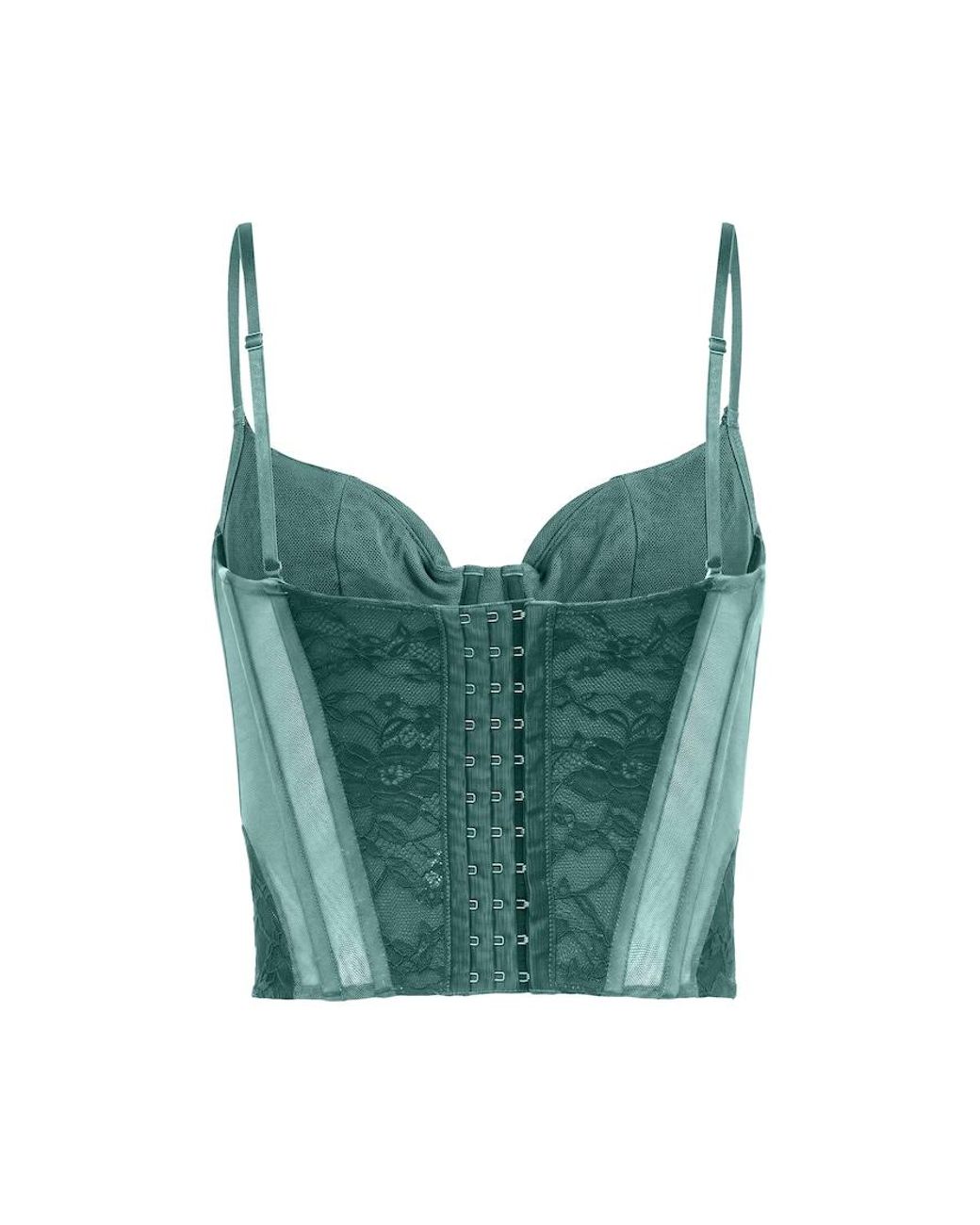 Garage Green Tate Sweetheart Lace Corset