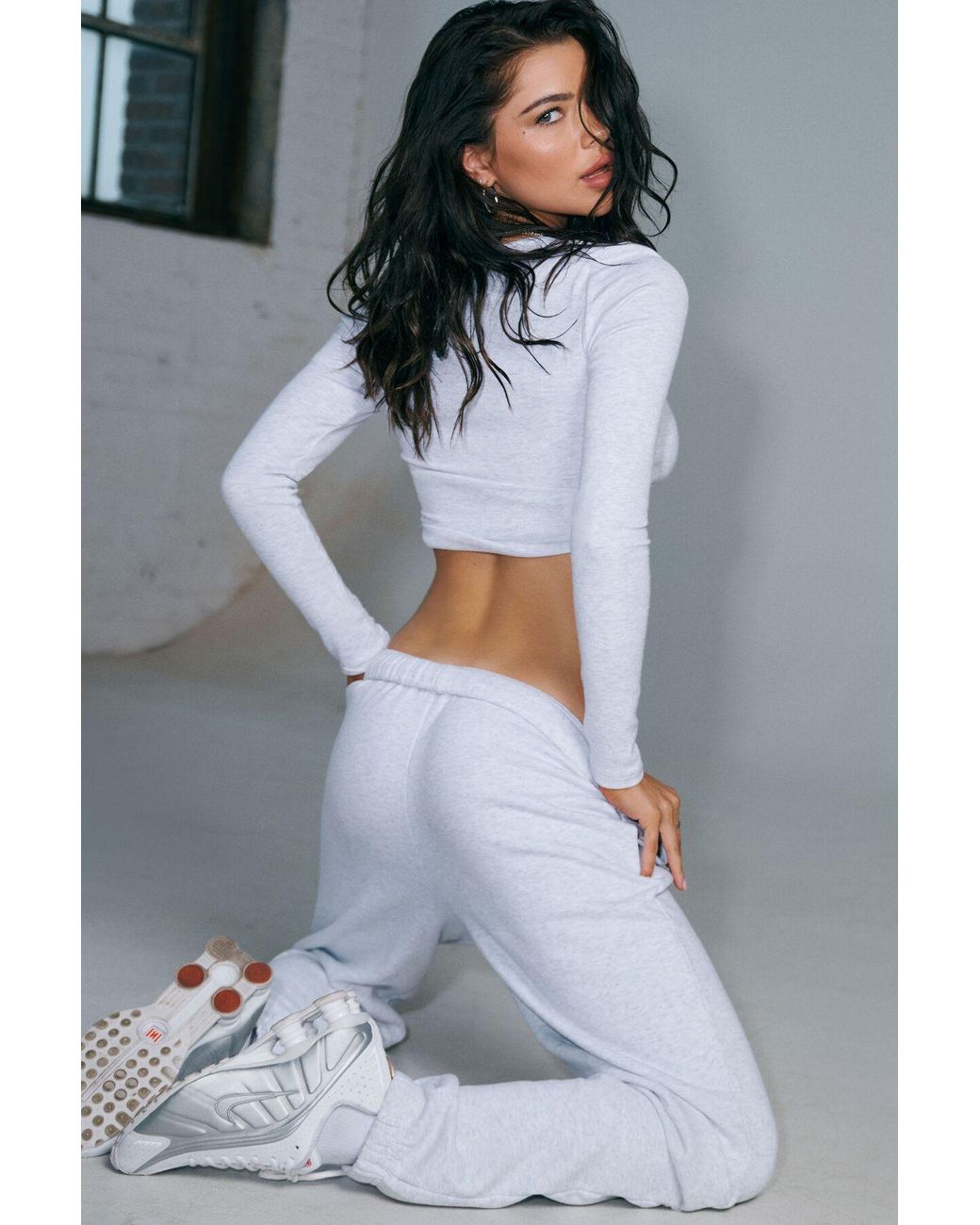 Garage Ultrafleece Boyfriend Sweatpants in White Lyst