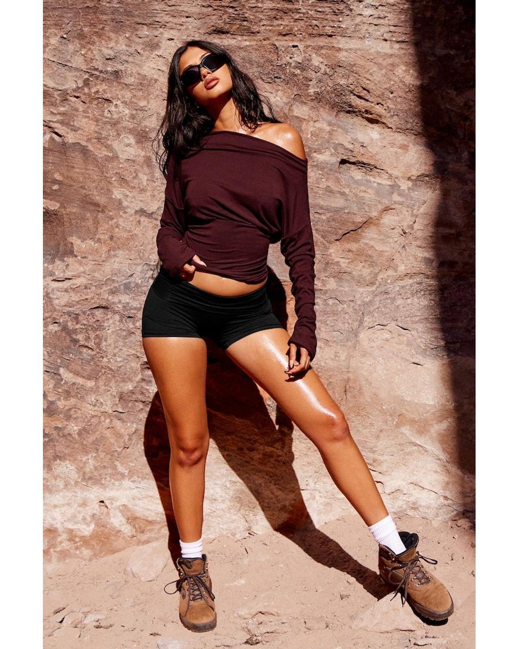 Garage Black Active Booty Shorts