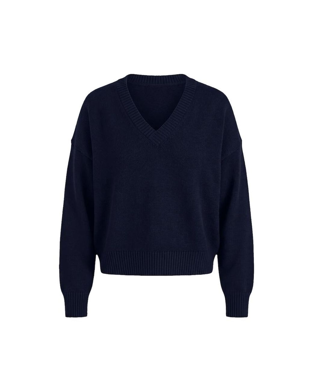 Garage Blue Throwover V-Neck Sweater