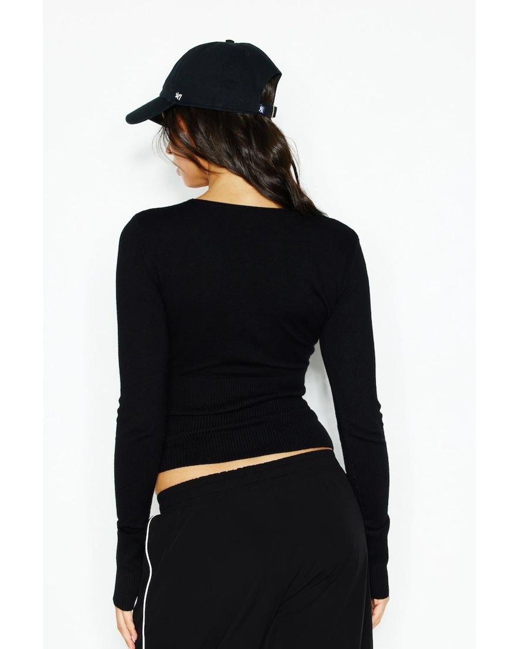 Garage Black Wrap Me Sweater
