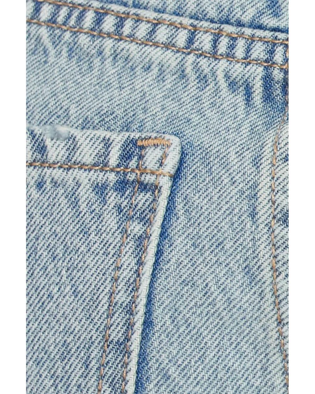 Garage Blue Denim Relaxed A-Line Shorts