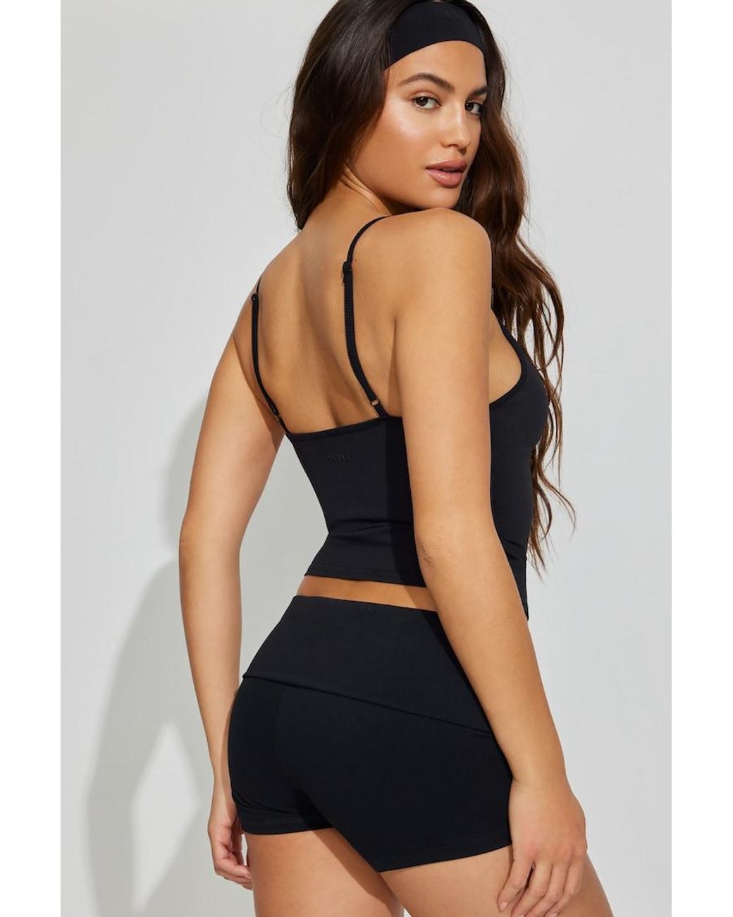 Garage Black Active Plunge Cami Top