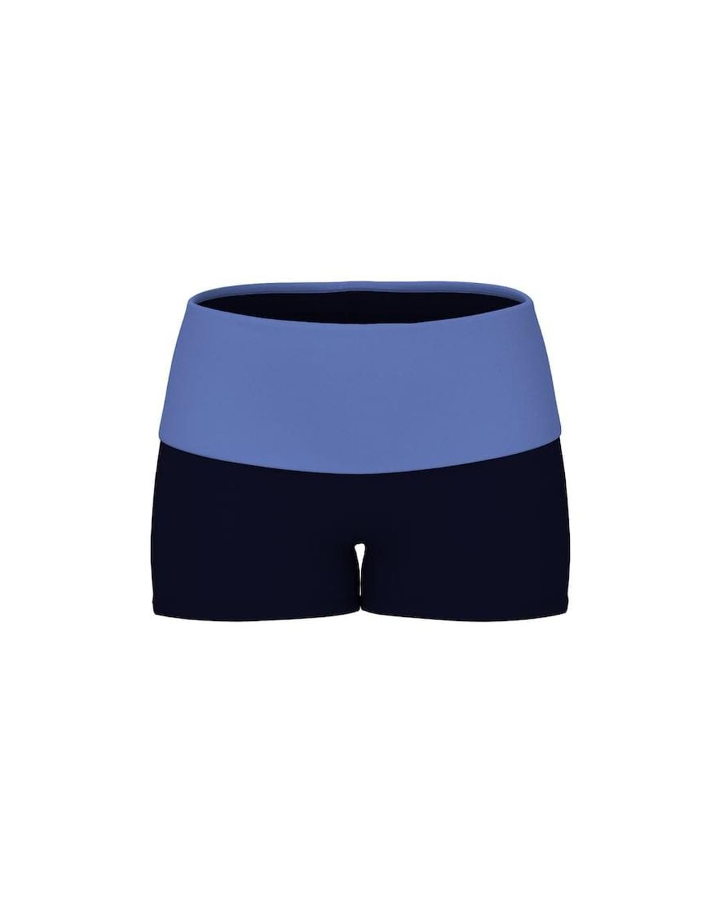 Garage Blue Active Foldover Booty Shorts