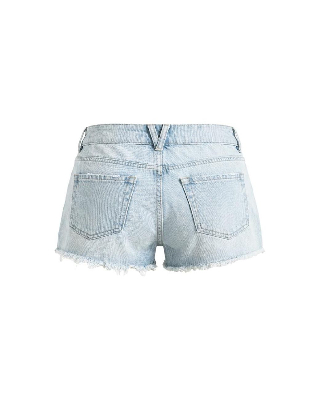 Garage White Ultra Low Rise Relaxed Shorts
