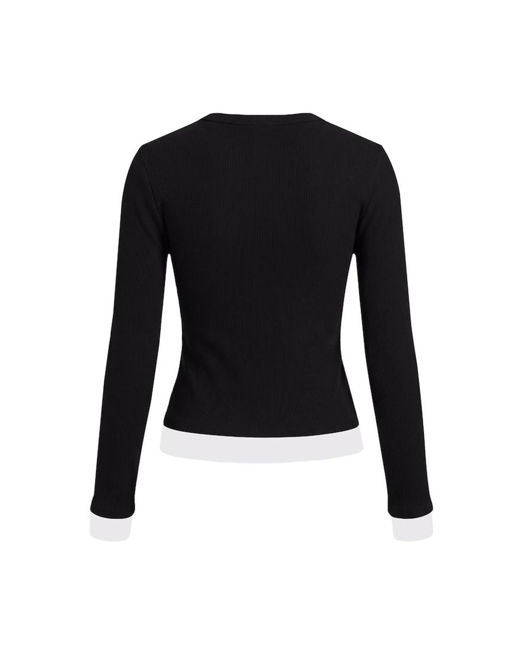 Garage Black Snatchrib Double Layer Longsleeve Top