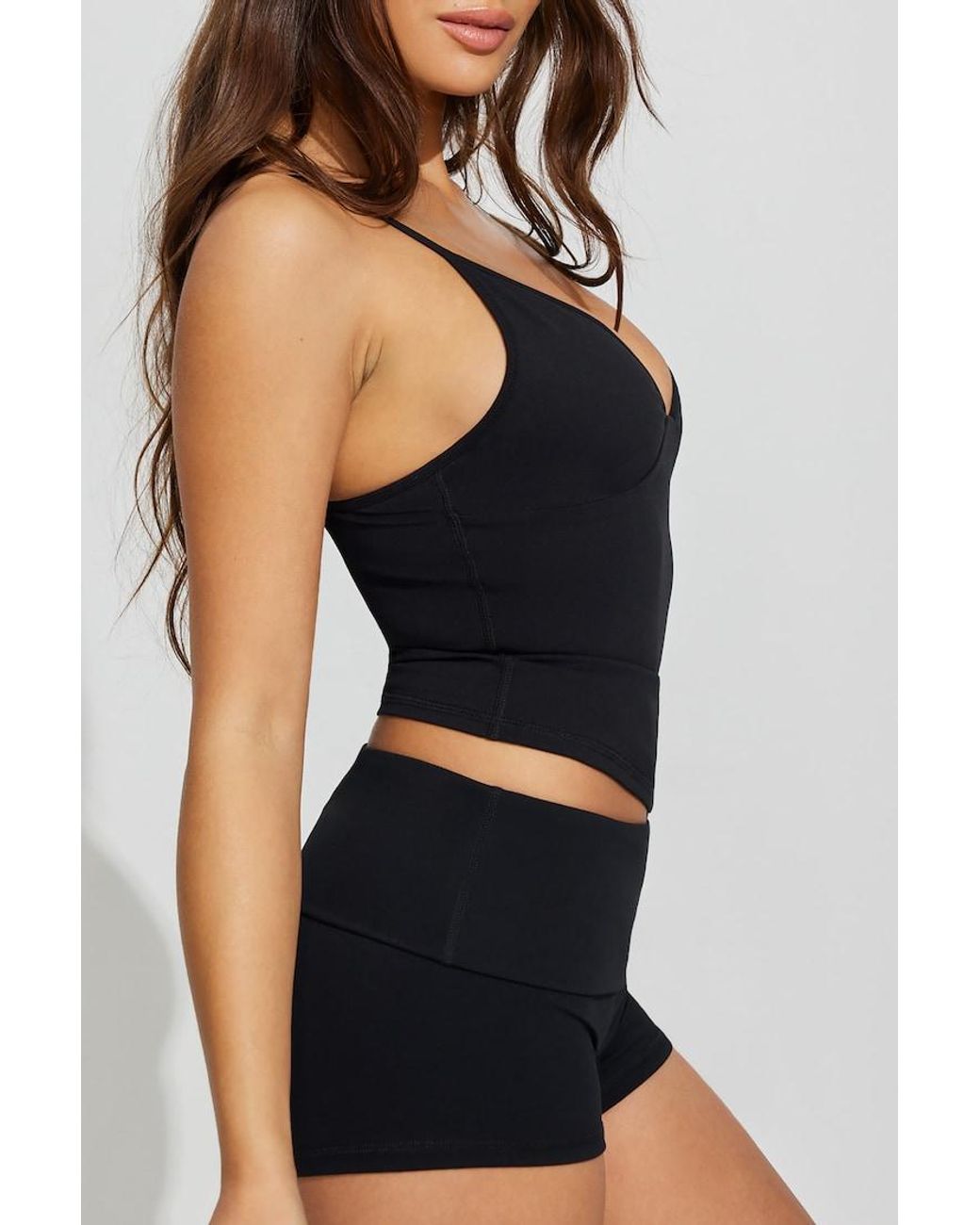 Garage Black Active Plunge Cami Top