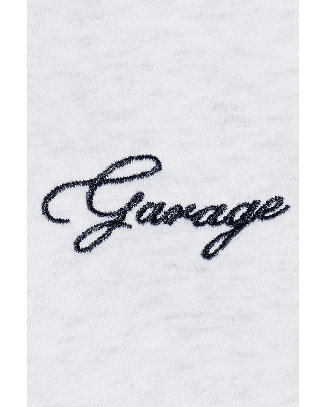 Garage White Ultrafleece Funnel Half Zip Sweatshirt