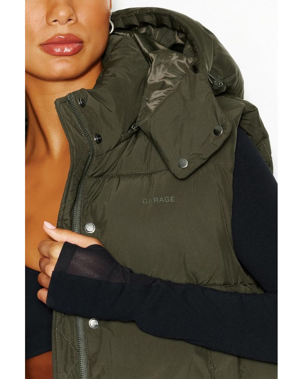 Garage Green Perfect Puff Vest