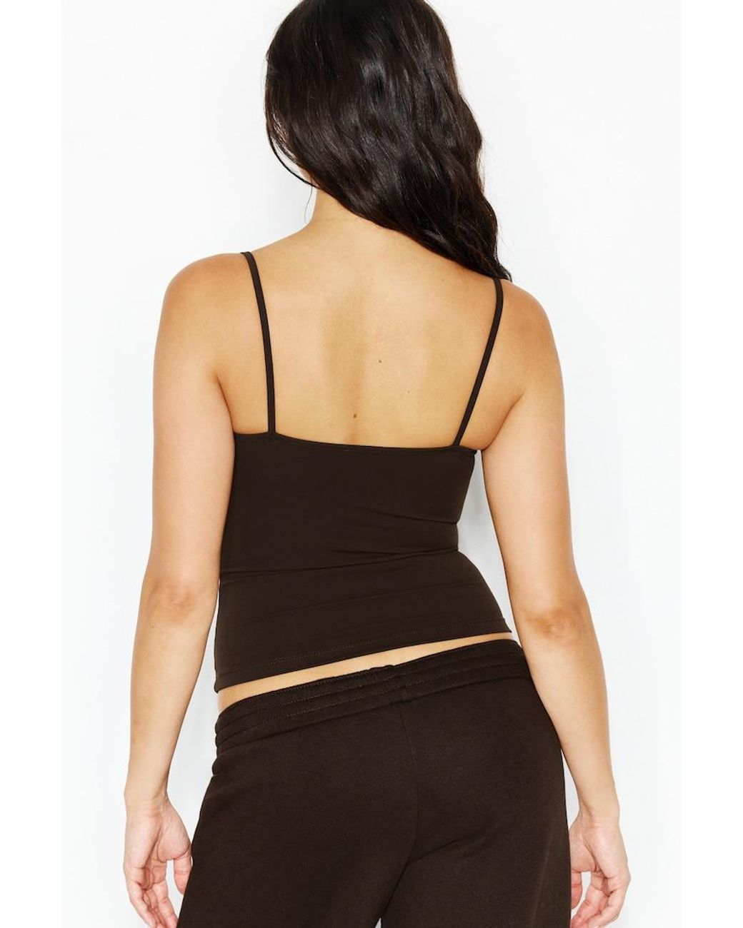 Garage Brown Sleek Scoop Cami Top