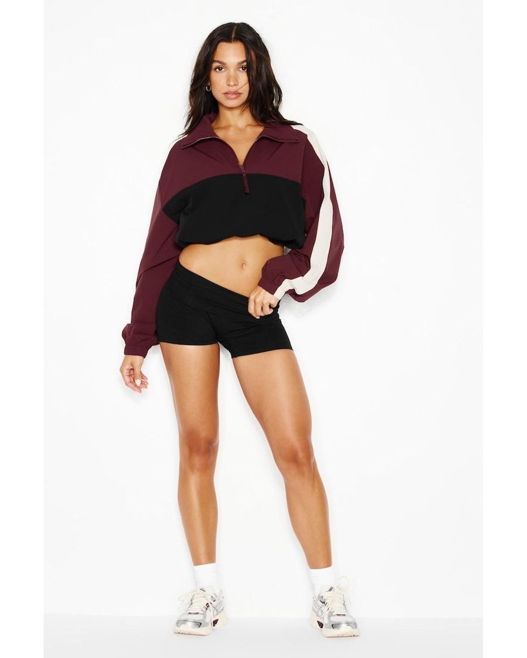 Garage Red Nylon Anorak Jacket