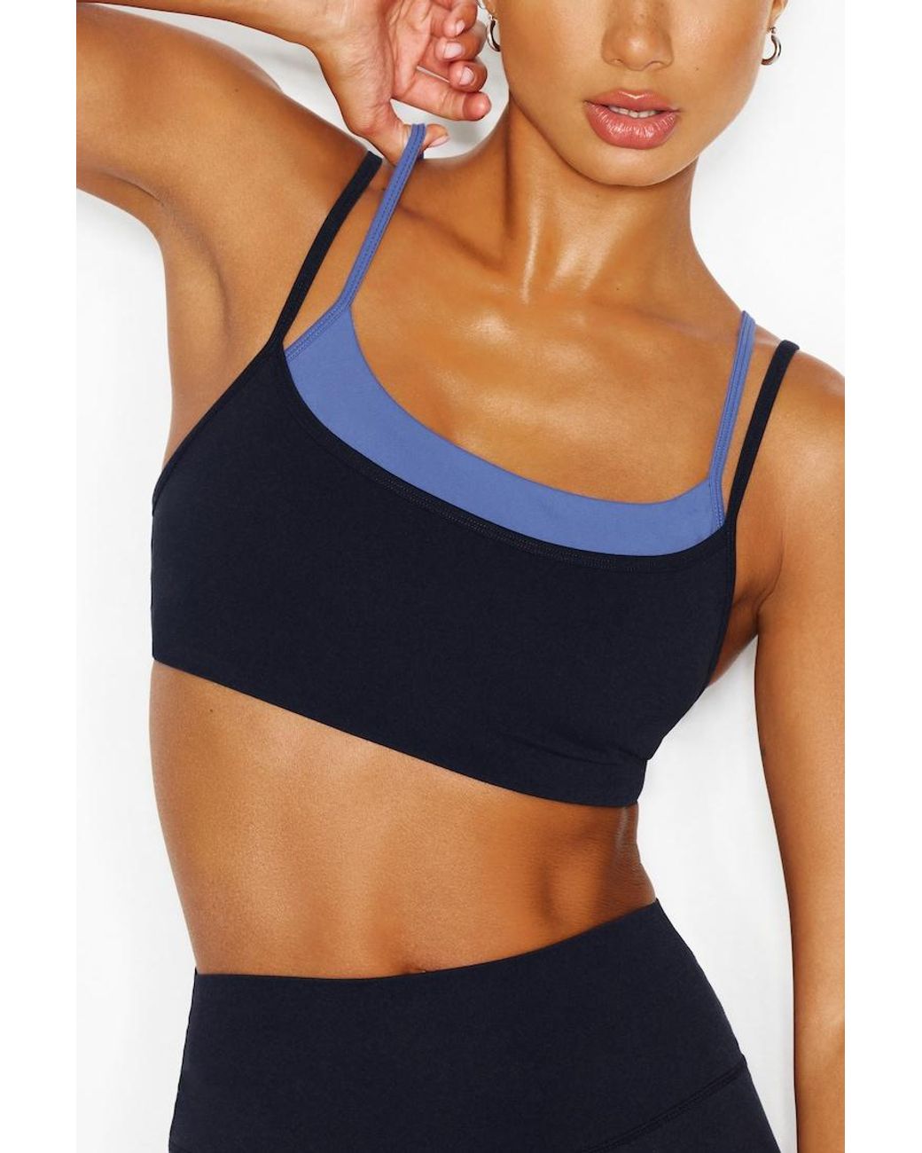 Garage Blue Active Double Layer Bra