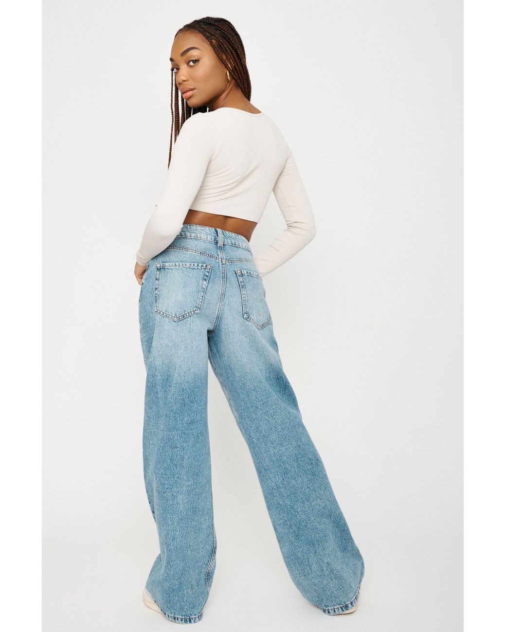Garage Denim Street Wide Leg Jeans in 