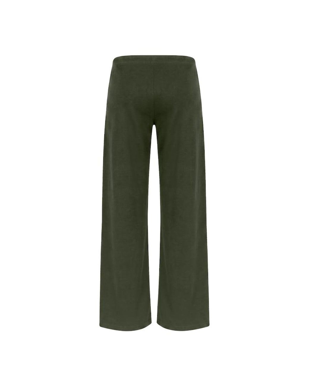 Garage Green Stretchterry Wide Leg Pants
