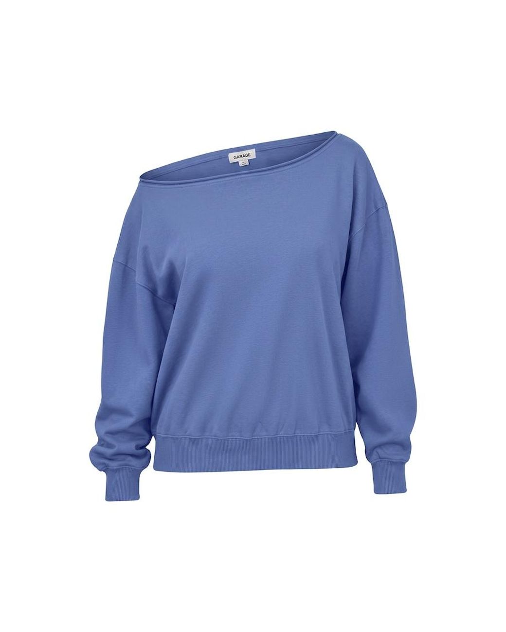 Garage Blue Softterry Off Shoulder Sweatshirt
