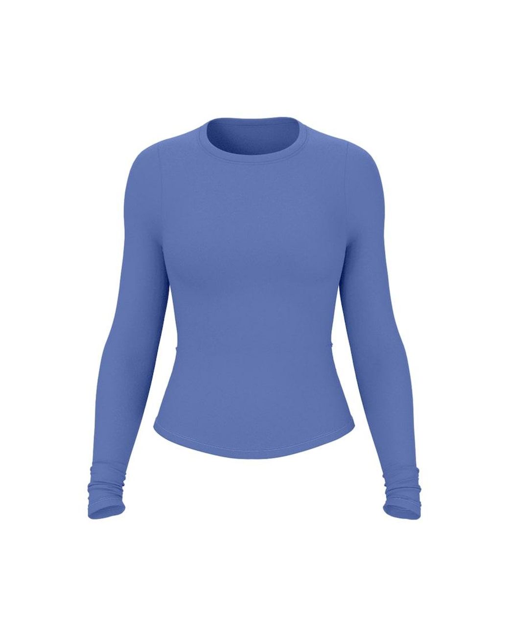 Garage Blue Sleek Crewneck Longsleeve Top