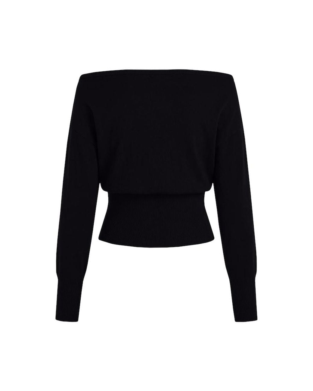 Garage Black Off Shoulder Reset Long Sleeve Top